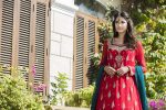Buy Red, Bottle Green And Fone Color Bridal Dress – G12069 Online In USA, Uk & Pakistan - 06