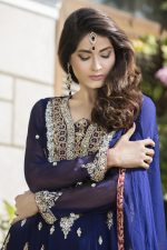 Buy Navy Blue Color Bridal Wear – G12177 Online In USA, Uk & Pakistan - 03