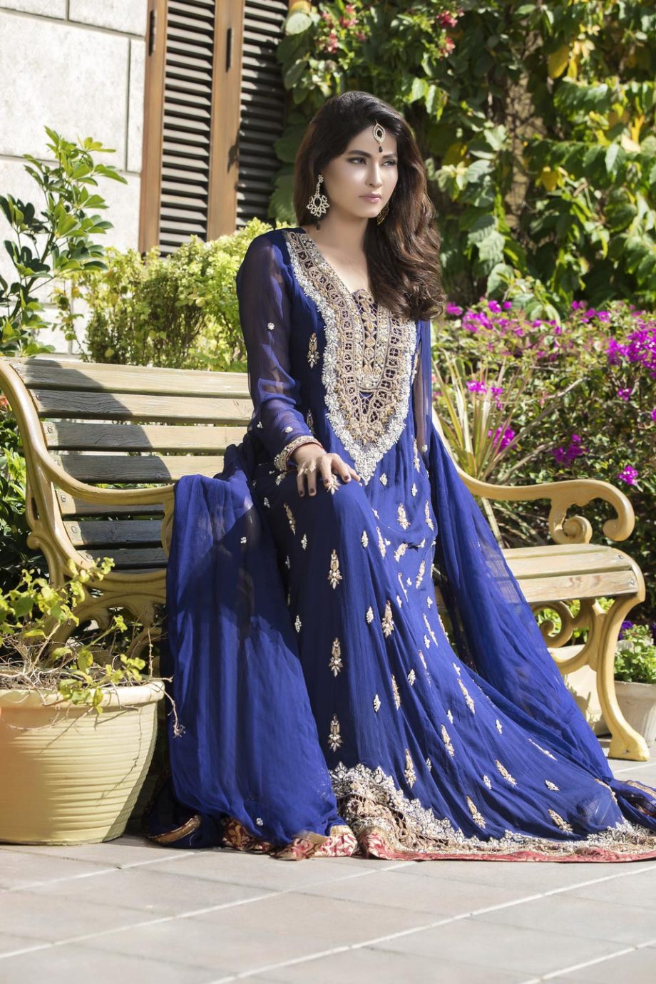 Buy Navy Blue Color Bridal Wear – G12177 Online In USA, Uk & Pakistan