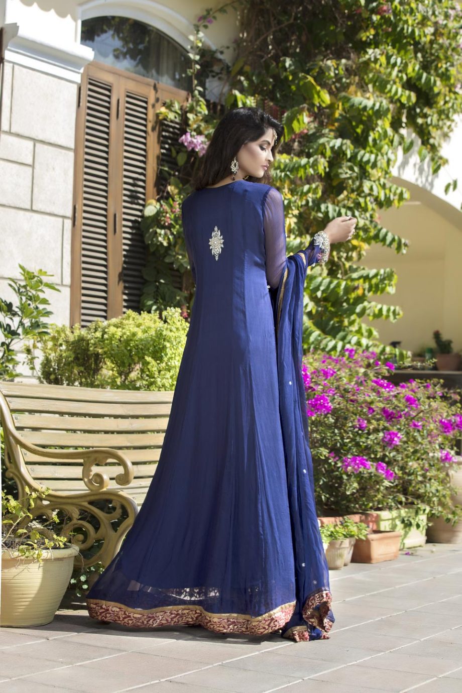 Buy Navy Blue Color Bridal Wear – G12177 Online In USA, Uk & Pakistan - 04