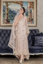 Buy Exclusive Light Peach Dress – Sabd202 Online In USA, Uk & Pakistan