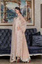 Buy Exclusive Light Peach Dress – Sabd202 Online In USA, Uk & Pakistan - 02