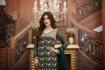 Buy Exclusive Bottle Green And Fone Bridal Dress – G16347 Online In USA, Uk & Pakistan - 03