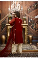 Buy Exclusive Maroon And Golden Bridal Wear – G16464 Online In USA, Uk & Pakistan - 03