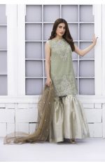 Buy Exclusive Pista Green And Dull Gold Bridal Wear – Sdbd02 Online In USA, Uk & Pakistan - 01