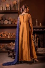 Buy Exclusive MUSAtard And Navy Blue Bridal Wear – Aqbd01 Online In USA, Uk & Pakistan - 03