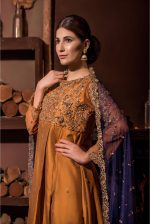 Buy Exclusive MUSAtard And Navy Blue Bridal Wear – Aqbd01 Online In USA, Uk & Pakistan - 01