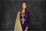 Buy Exclusive Purple And Golden Bridal Collection – Sabd220 Online In USA, Uk & Pakistan - 01