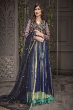 Buy Exclusive Navy Blue And Light Sea Green Bridal Wear – Aqbd06 Online In USA, Uk & Pakistan