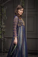 Buy Exclusive Navy Blue And Light Sea Green Bridal Wear – Aqbd06 Online In USA, Uk & Pakistan - 02