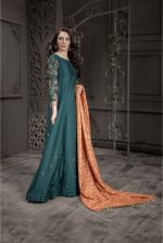 Buy Exclusive Teal Bridal Wear- Aqbd07 Online In USA, Uk & Pakistan - 01