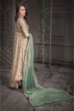 Buy Exclusive Golden And Sea Green Bridal Wear – Aqbd09 Online In USA, Uk & Pakistan - 03