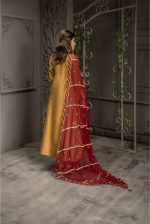 Buy Exclusive MUSAtard And Maroon Bridal Wear – Sabd218 Online In USA, Uk & Pakistan - 03