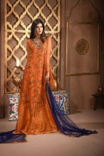 Buy Exclusive RUSAt And Blue Bridal Wear – Aqbd26 Online In USA, Uk & Pakistan - 04