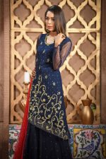 Buy Exclusive Navy Blue And Red Bridal Wear – Sdbd06 Online In USA, Uk & Pakistan