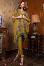 Buy Exclusive Mehndi Green Party Wear – Sds375 Online In USA, Uk & Pakistan