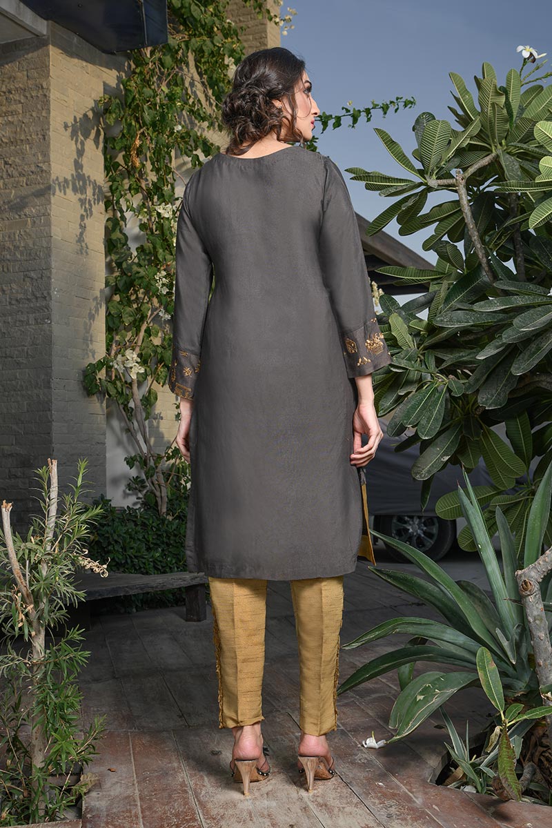 EXCLUSIVE DEEP BROWN COLOR DRESS  AFC21  Exclusive Online Boutique