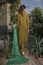 Buy Exclusive Mehndi Green Party Wear – Aqs266 Online In USA, Uk & Pakistan - 02