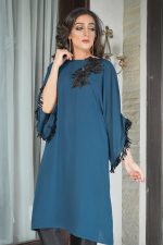 Buy Exclusive Teal Party Wear – Aqs298 Online In USA, Uk & Pakistan - 02