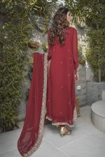 Buy Exclusive Maroon Bridal Wear – G19662 Online In USA, Uk & Pakistan - 01