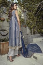 Buy Exclusive Blue And Silver Bridal Wear – G20747 Online In USA, Uk & Pakistan - 01