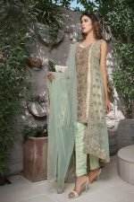 Buy Exclusive Mint Green And Skin Bridal Wear – G21119 Online In USA, Uk & Pakistan - 02