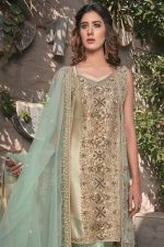 Buy Exclusive Mint Green And Skin Bridal Wear – G21119 Online In USA, Uk & Pakistan - 03