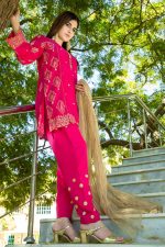 SHOKING PINK PARTY WEAR