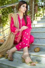 SHOKING PINK PARTY WEAR