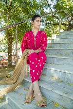 SHOKING PINK PARTY WEAR
