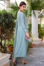 Buy Exclusive Powder Blue Party Wear – AQS236 Online In USA, Uk & Pakistan