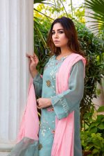 Buy Exclusive DUSAty Green Party Wear – Sds369 Online In USA, Uk & Pakistan - 04