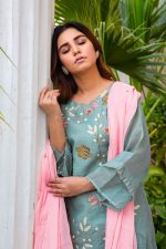 Buy Exclusive DUSAty Green Party Wear – Sds369 Online In USA, Uk & Pakistan - 05