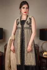 Buy Exclusive Gold And Black Luxury Pret – Sds489 Online In USA, Uk & Pakistan - 05
