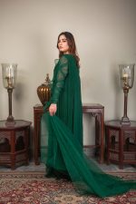 Buy Exclusive Emerald Green Luxury Pret – Sds492 Online In USA, Uk & Pakistan - 03