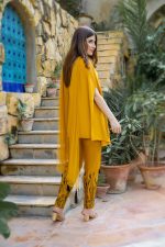 Buy Exclusive Mustard Party Wear – Aqs323 Online in UK, USA & Pakistan - 02