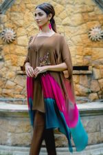 Buy Exclusive Brown, Pink And Seagreen Luxury Pret – Sds499 Online in UK, USA & Pakistan - 01