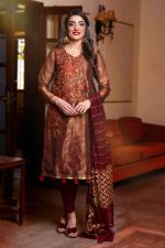 EXCLUSIVE MAROON AND GOLDEN LUXURY PRET 2021