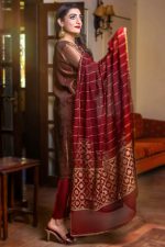 EXCLUSIVE MAROON AND GOLDEN LUXURY PRET 2021
