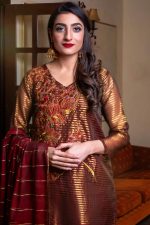 EXCLUSIVE MAROON AND GOLDEN LUXURY PRET 2021