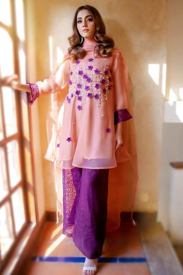 EXCLUSIVE TEA PINK AND PURPLE PARTYWEAR 2021