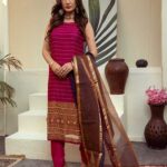 EXCLUSIVE SHOCKING PINK COLOR PARTY WEAR– ZZS209